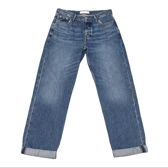 Topshop Denim - Topshop Hayden High Rise Button Fly Cropped Boyfriend Jeans | 26 | NWOT